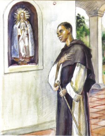 San Martín de Porres y la Virgen María
