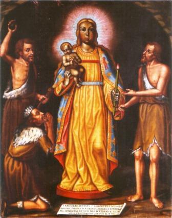Virgen de Candelaria y los guanches