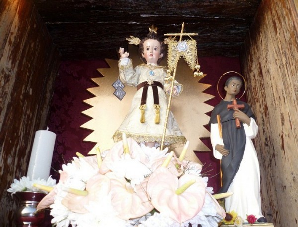 Santo Niño Jesús y Fray Martín